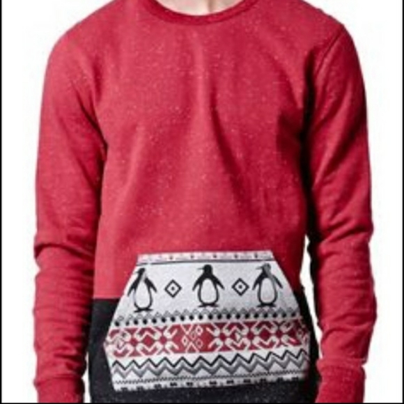 On The Byas Penguin Crewneck Mens Sweatshirt - Picture 1 of 4